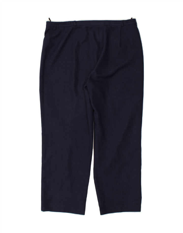 ST. BERNARD Womens Classics Slim Casual Trousers W38 L29 Navy Blue Vintage St. Bernard and Second-Hand St. Bernard from Messina Hembry 