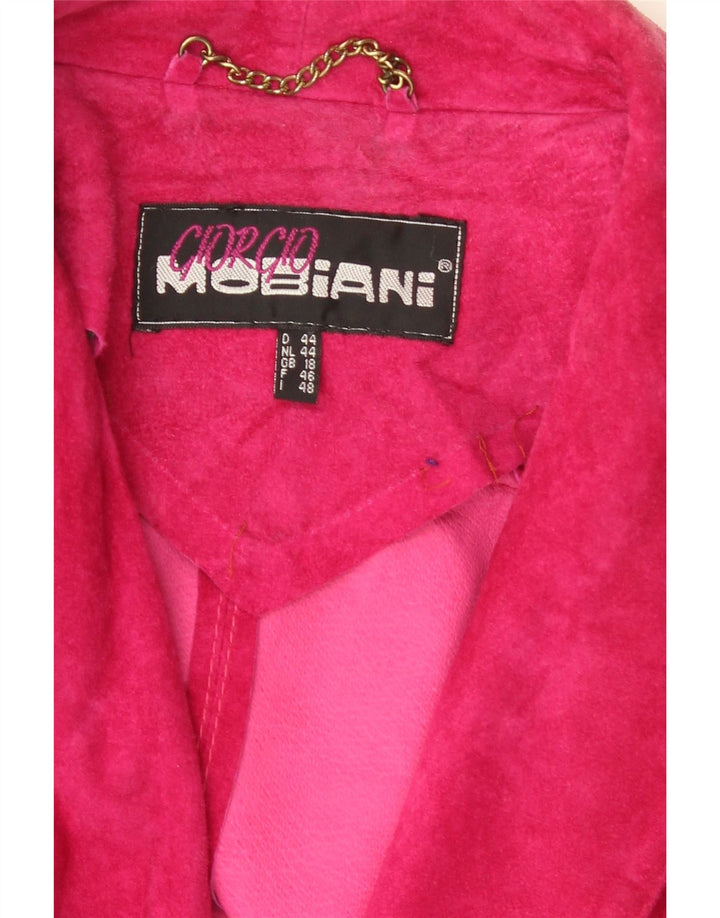 Giorgio Mobiani Dame Ruskind Overfrakke UK 18 XL Pink