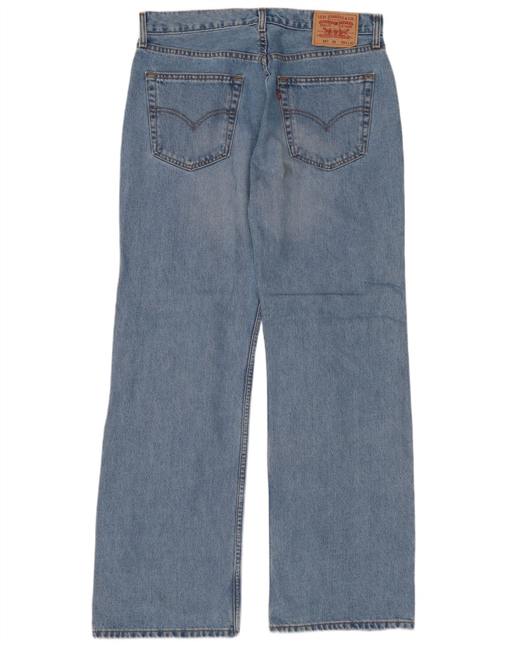 Levi's Herre 527 Bootcut Jeans W34 L32 Blå Bomuld