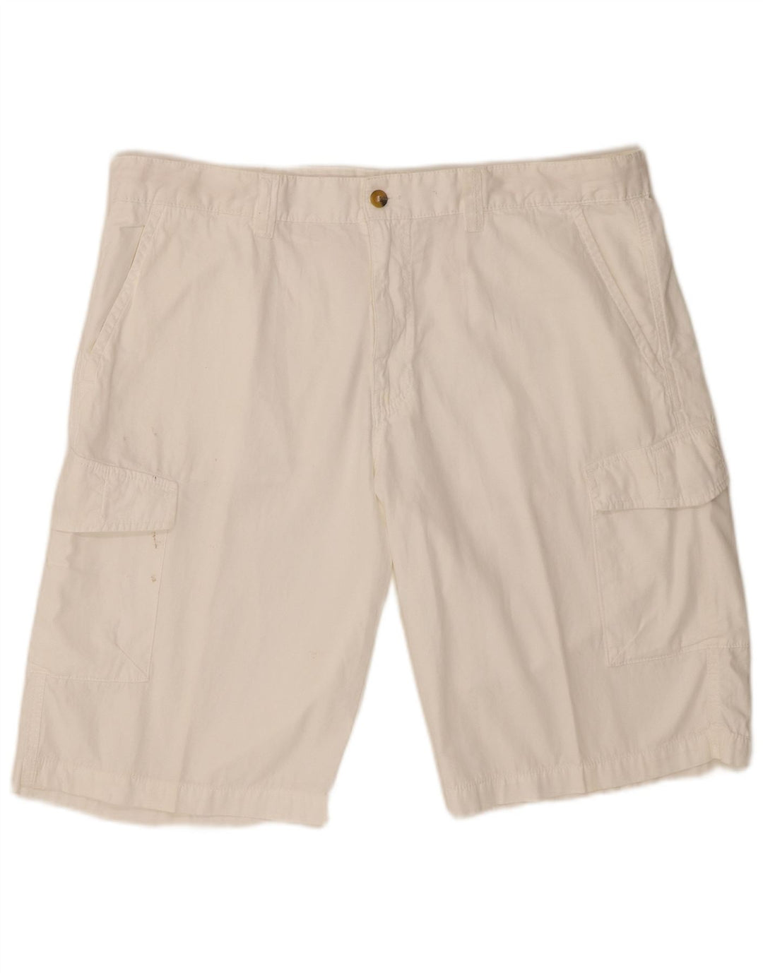Slam Herre Cargo Shorts W38 XL Hvid Bomuld