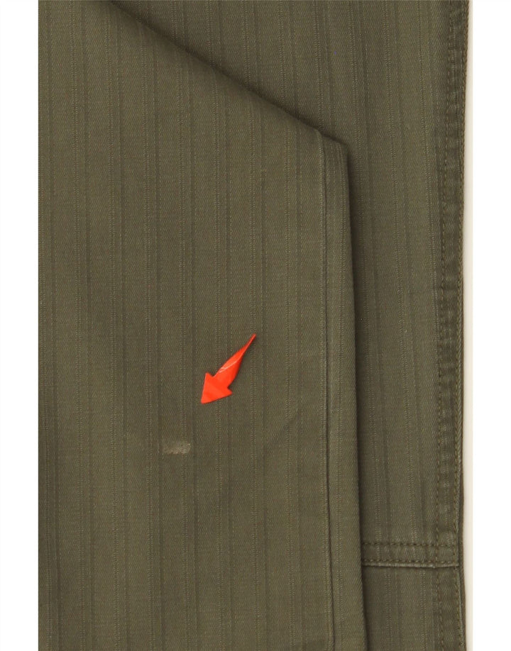 COLUMBIA Lige fritidsbukser til kvinder US 12 Large W34 L31 Khaki stribet