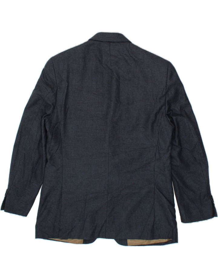 IZOD Mens 2 Button Blazer Jacket UK 42 XL Navy Blue Polyester Vintage Izod and Second-Hand Izod from Messina Hembry 