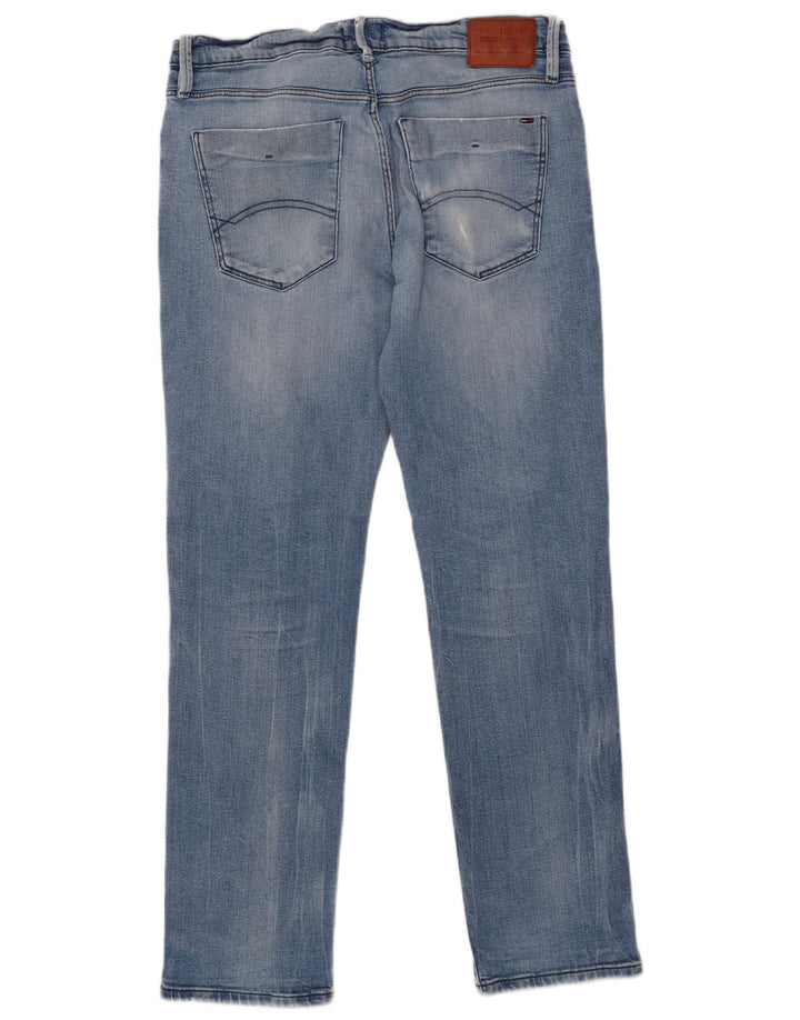 Tommy Hilfiger Herre Slim Jeans W34 L32 Blå Bomuld