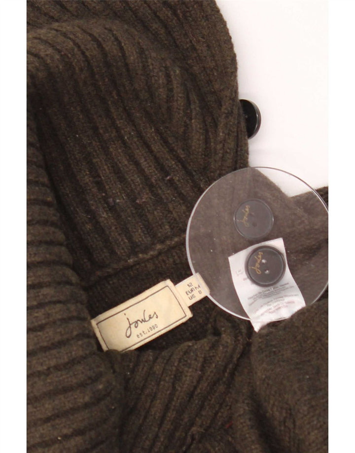 Joules Dame Crop Roll Neck Jumper Sweater UK 12 Medium Khaki Wool