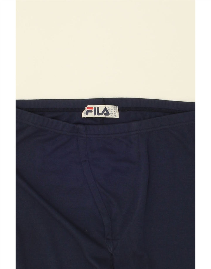 FILA Womens Leggings IT 50 XL Navy Blue Vintage Fila and Second-Hand Fila from Messina Hembry 