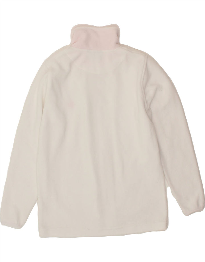 LOTTO Girls Fleece Jacket 9-10 Years White Polyester Vintage Lotto and Second-Hand Lotto from Messina Hembry 