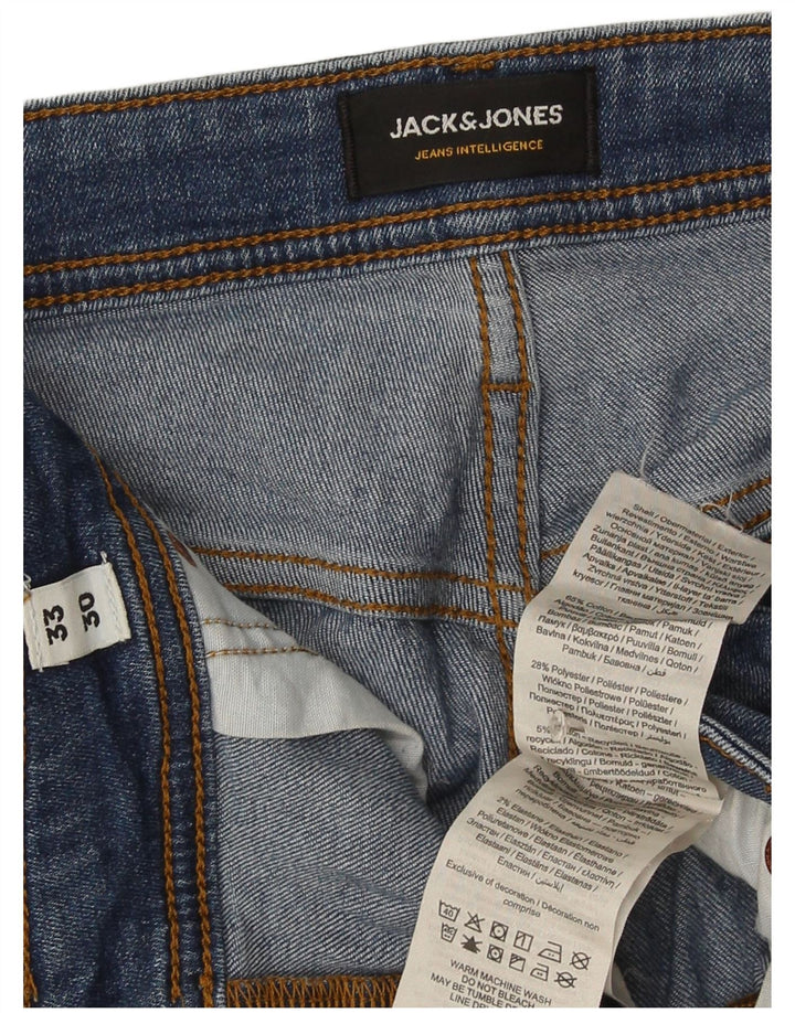 Jack & Jones Herre Slim Jeans W33 L30 Blå Bomuld