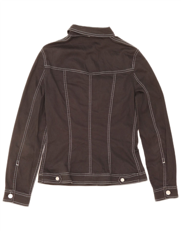 Conte of Florence Kvinde Utility Jacket UK 12 Medium Sort Bomuld