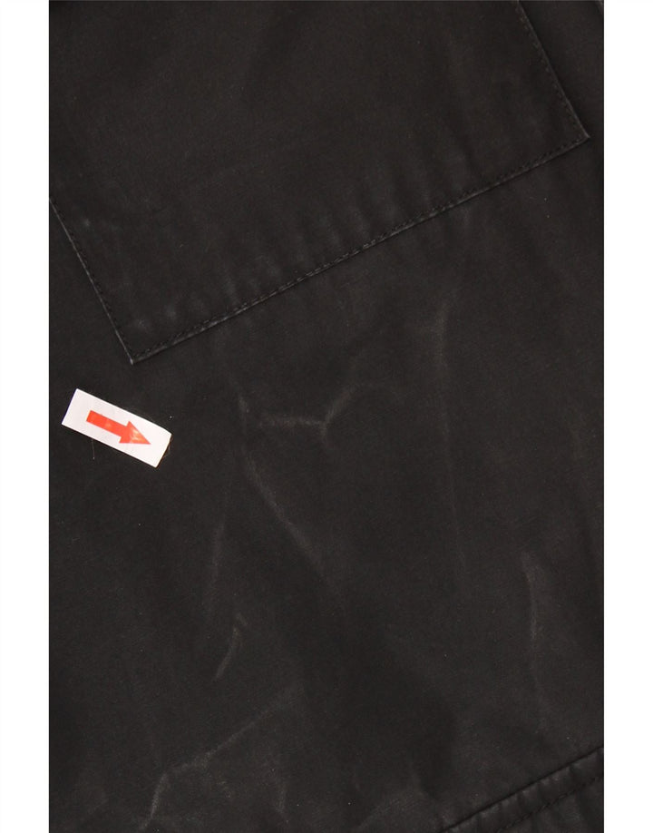 Levi's Herre Hooded Windbreaker Jacket UK 38 Medium Black Polyester