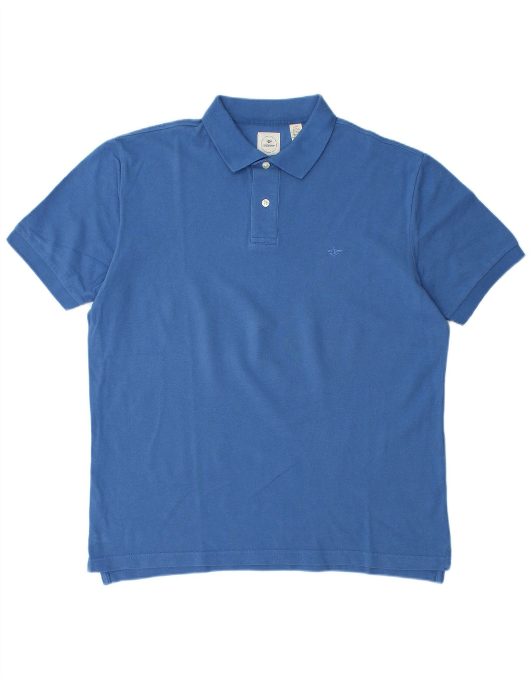 DOCKERS Poloshirt til mænd Stor blå bomuld