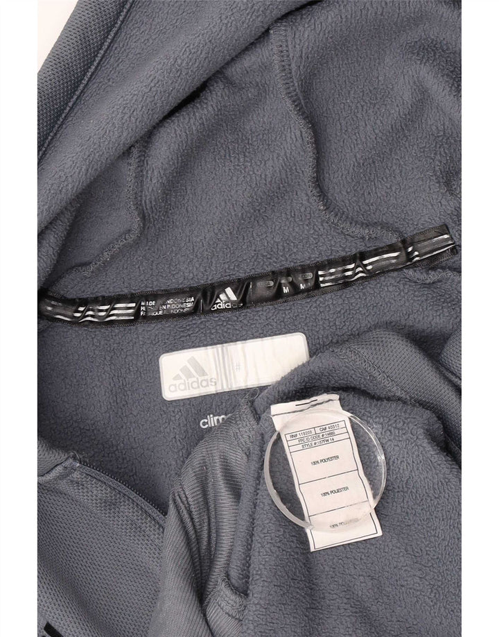 Adidas Herre Climawarm Hættetrøje med lynlås mellemblå polyester