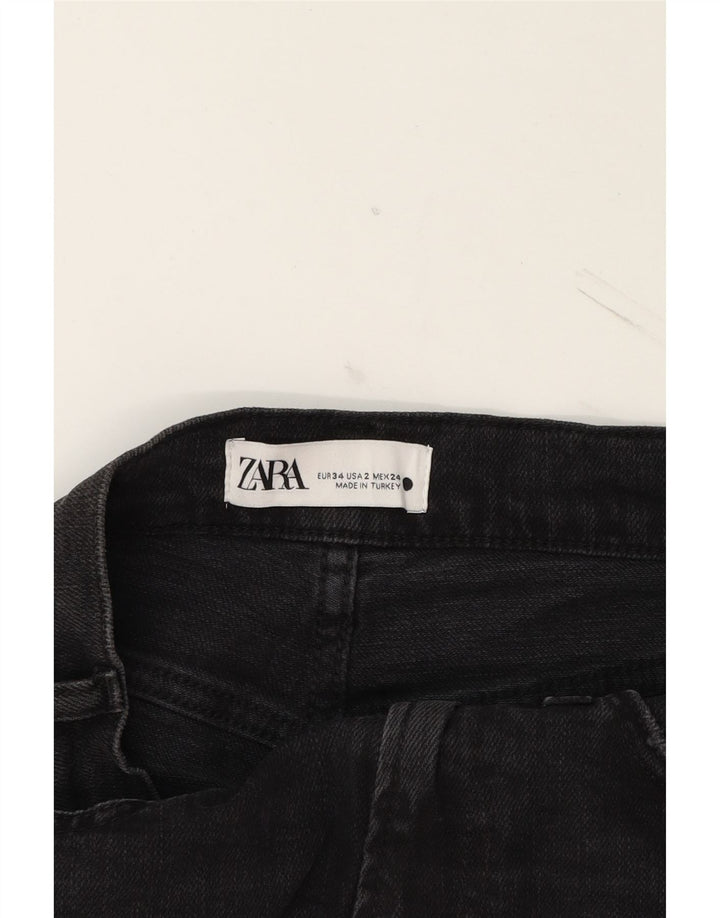 ZARA Womens Straight Jeans EU 38 Small W24 L28 Black Vintage Zara and Second-Hand Zara from Messina Hembry 