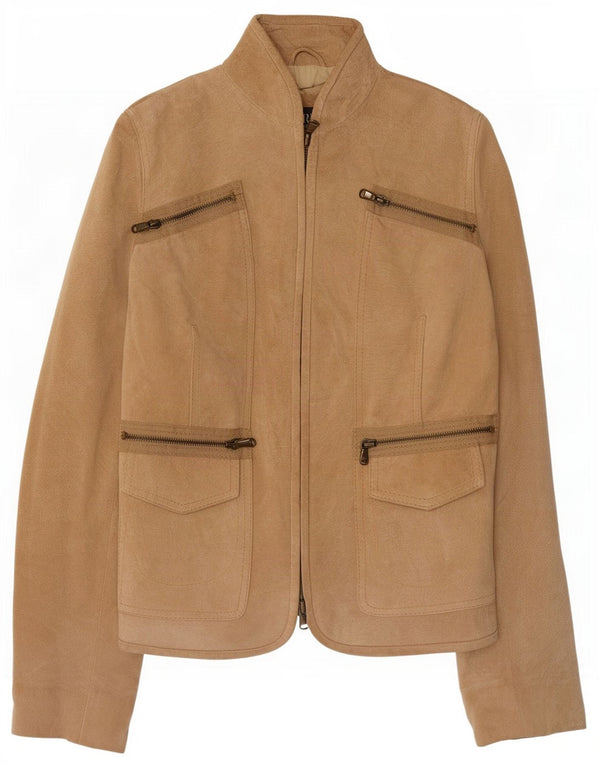Zarro Dame Ruskindsjakke IT 42 Medium Beige Læder