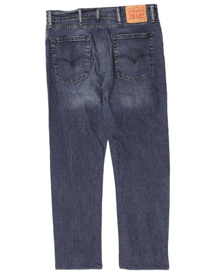 Levi's Herre 513 Slim Straight Jeans W40 L27 Blå Bomuld
