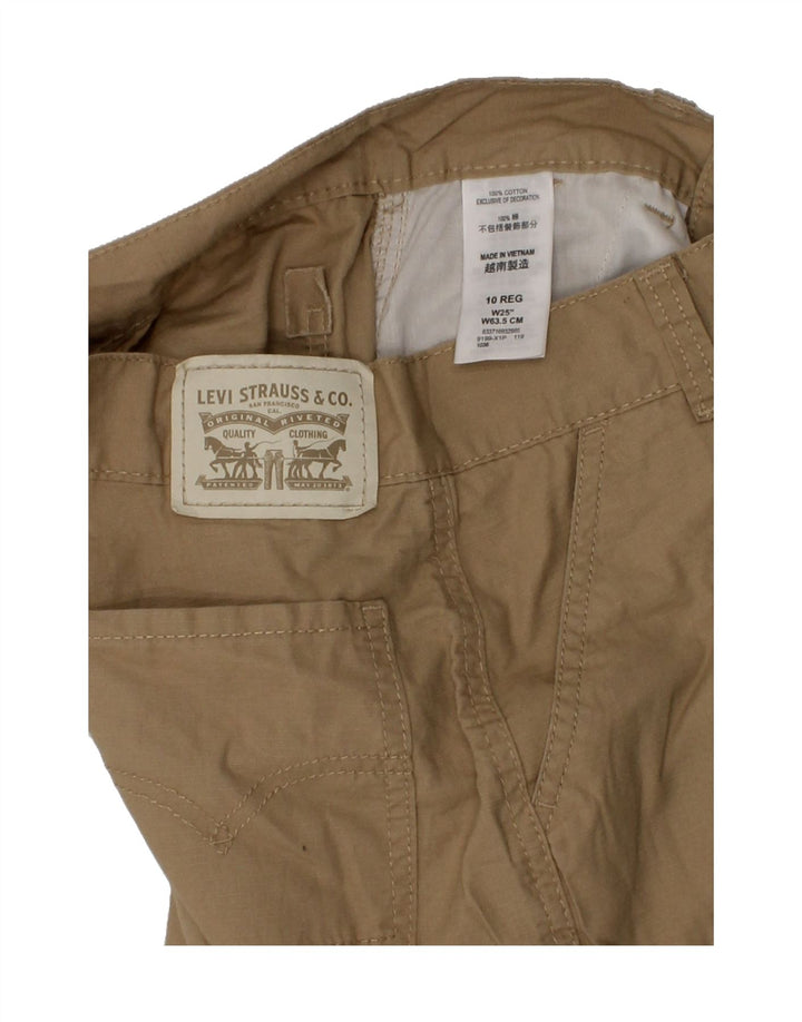 LEVI'S Boys Cargo Shorts 9-10 Years W25  Beige Cotton Vintage Levi's and Second-Hand Levi's from Messina Hembry 
