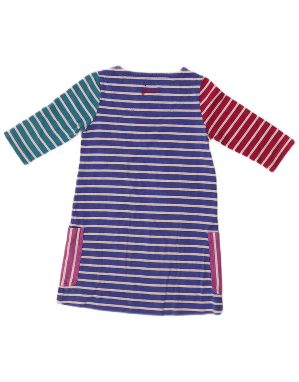 Joules Piger Langærmet T-Shirt Kjole 3-4 År Flerfarvet Stribet