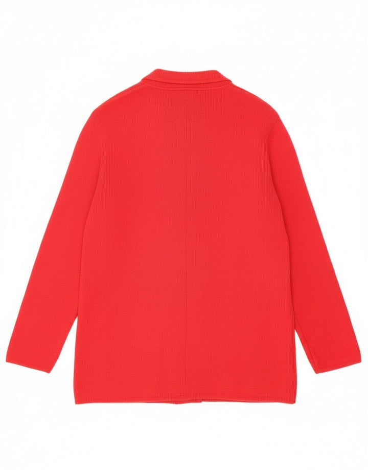 Vintage Dame Dobbeltradet Blazer Jacket UK 16 Large Red