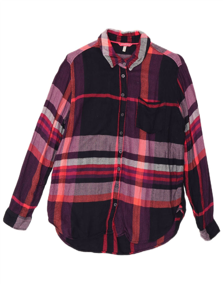 Joules Dame Flanell Shirt UK 12 Medium Black Check
