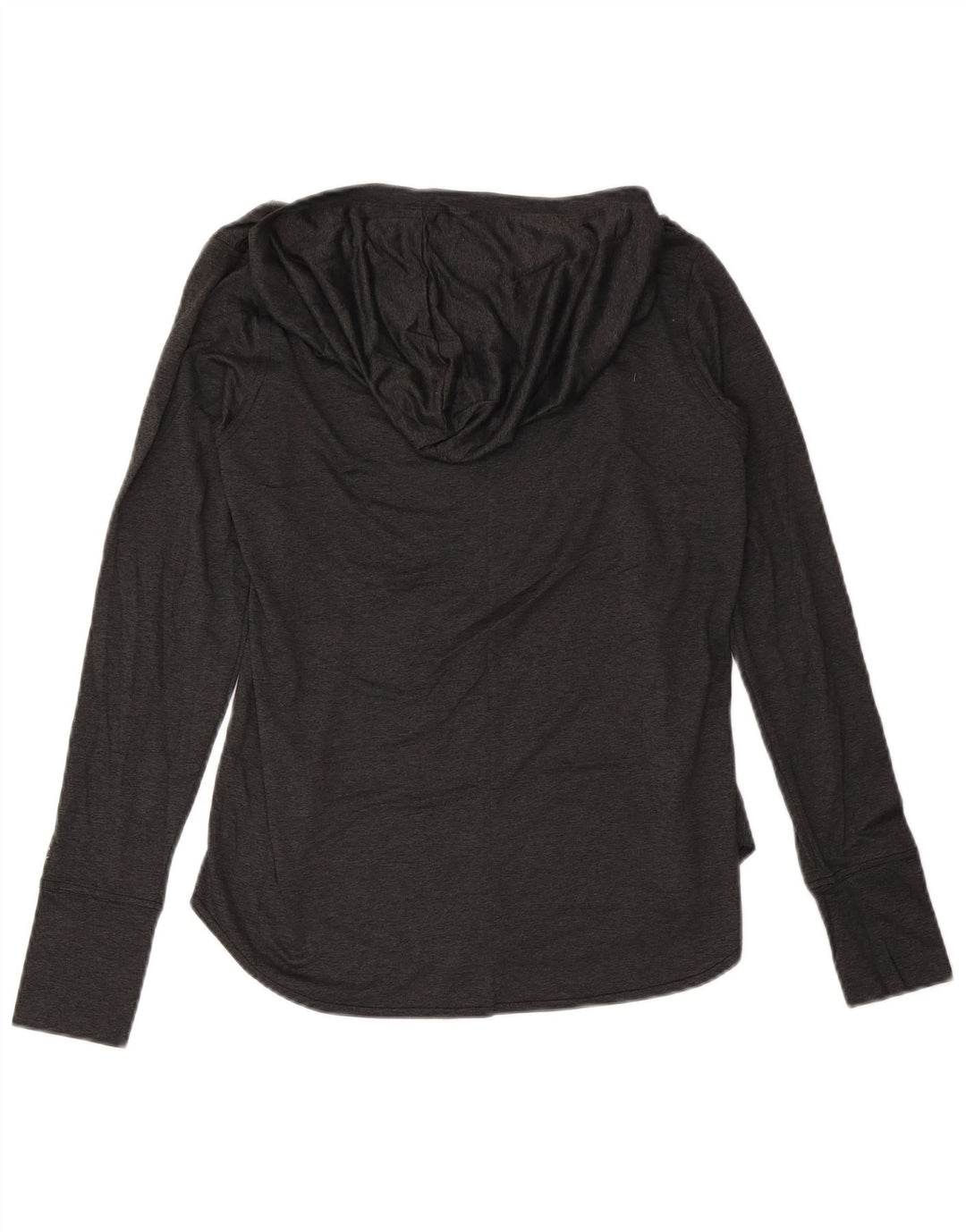 Champion Dame Hooded Grafisk Top Langærmet UK 12 Medium Grey