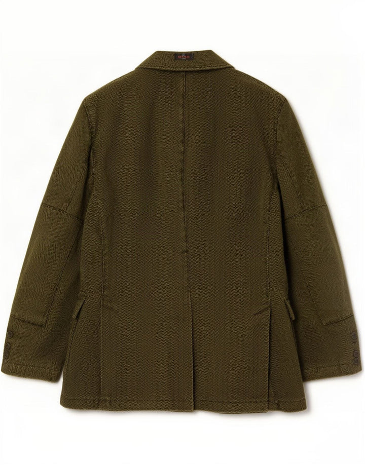 Etro Herre 3-knaps blazerjakke IT 48 Medium Green Herringbone