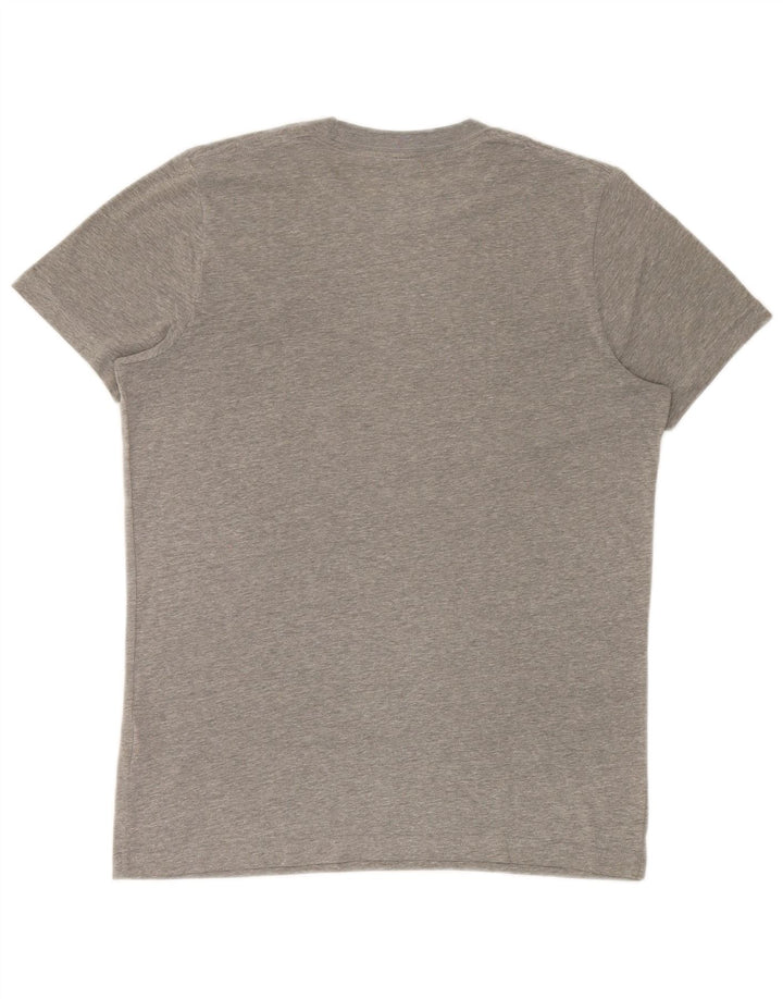Hollister Herre T-Shirt Top Stor Grå Flecked Bomuld