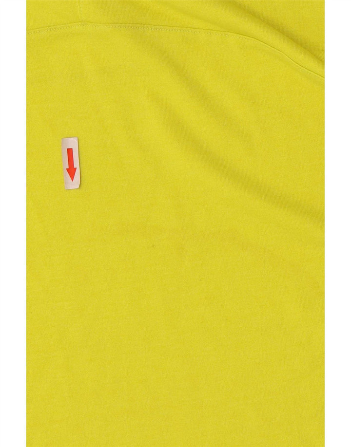 Champion Herre T-Shirt Top Lille Gul Colourblock