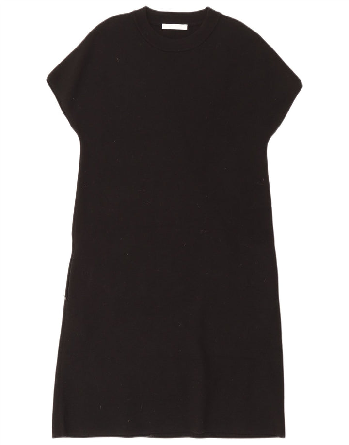Hugo Boss Womens Shift Dress UK 6 XS Black Bomuld