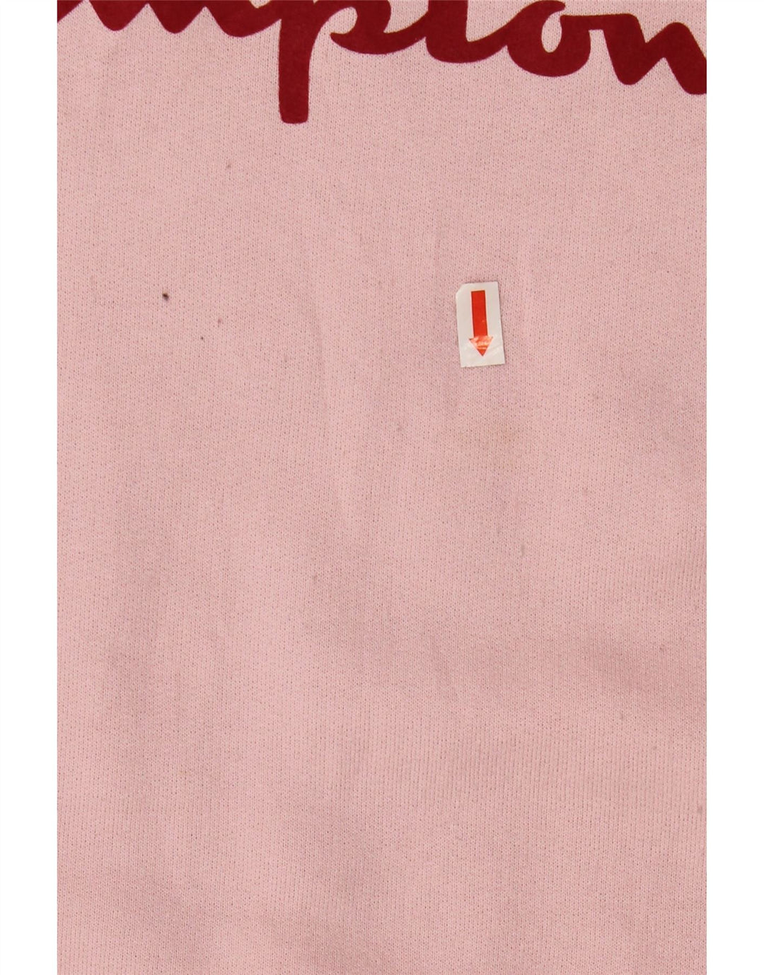 CHAMPION Dame Grafisk Sweatshirt Jumper UK 16 Large Pink Polyester