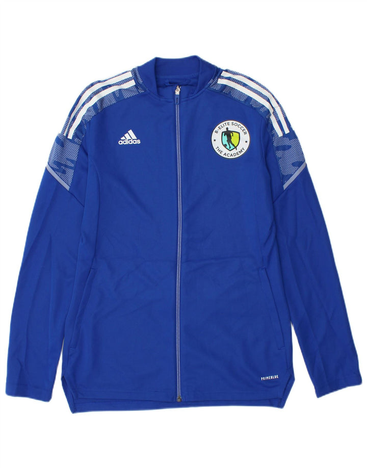 Adidas træningsdragt topjakke til kvinder UK 12/14 Medium Blue Polyester