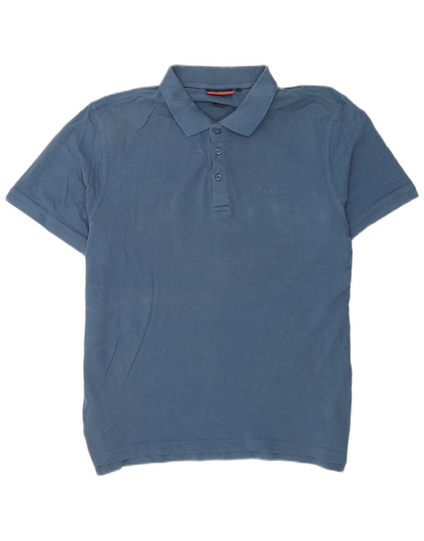 Pierre Cardin Herre Kortærmet Polo Shirt 2XL Blå Bomuld
