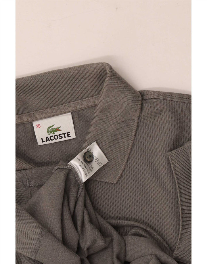 Lacoste Dame Polo Shirt Størrelse 36 Lille Grå Bomuld