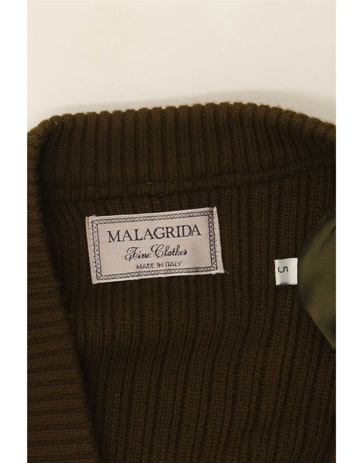 Malagrida Herre Ruskind Cardigan Sweater XL Grøn