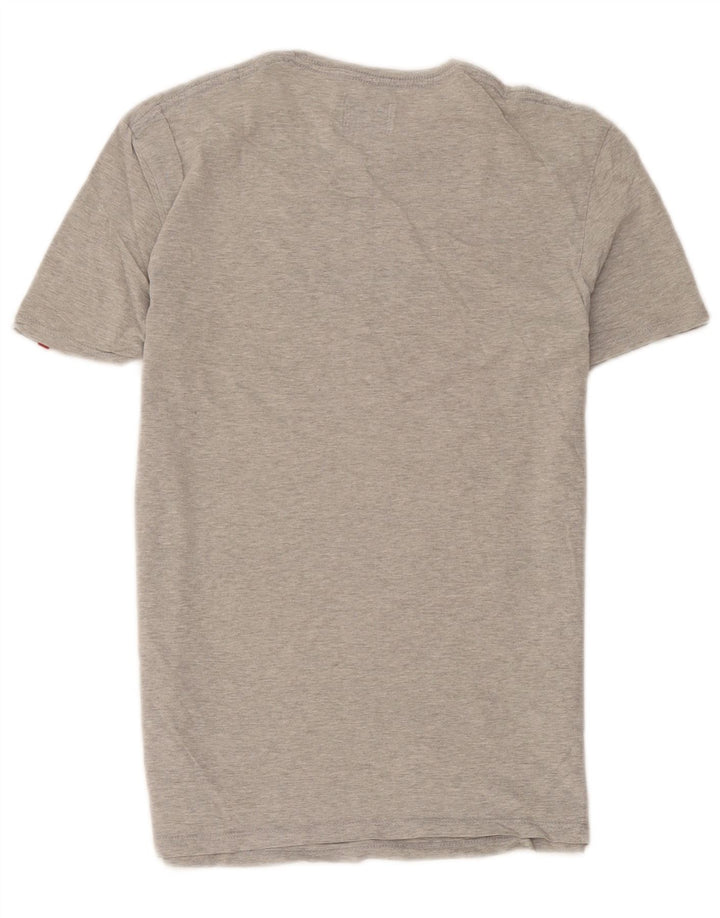 Levi's herre T-shirt top lille grå flækket bomuld