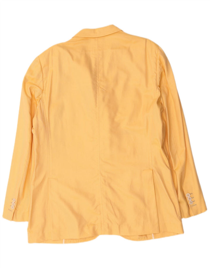 Pal Zileri Herre 3-knaps blazerjakke IT 54 2XL Gul bomuld