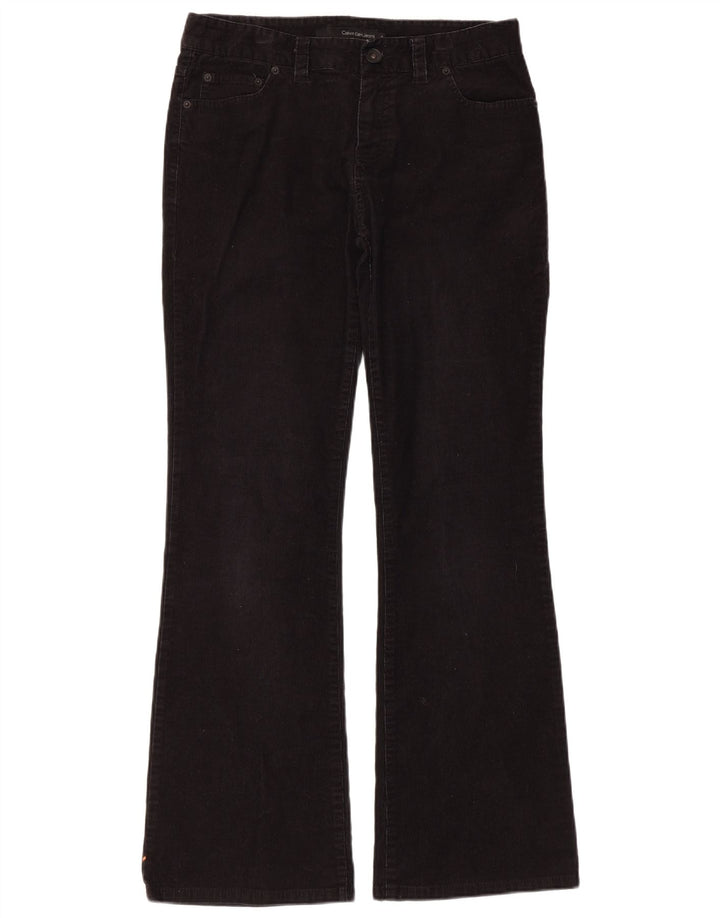 Calvin Klein Dame Bootcut Corduroy Bukser US 8 Medium W32 L31 Sort