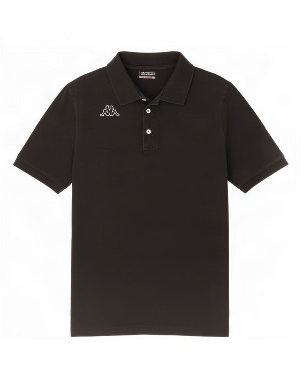 Kappa Mens Polo Shirt Large Black Cotton