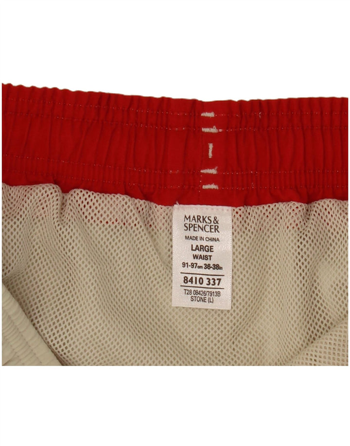 Marks & Spencer Badeshorts til mænd store beige polyester