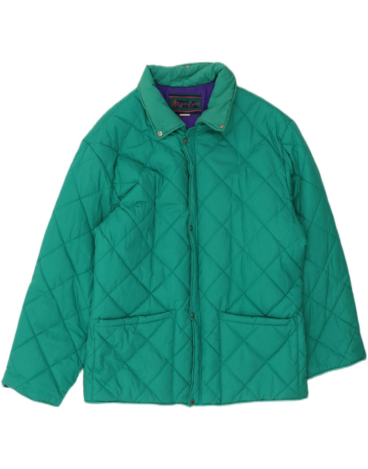FILA Mens Quilted Jacket UK 42 2XL Turquoise Polyester Vintage Fila and Second-Hand Fila from Messina Hembry 