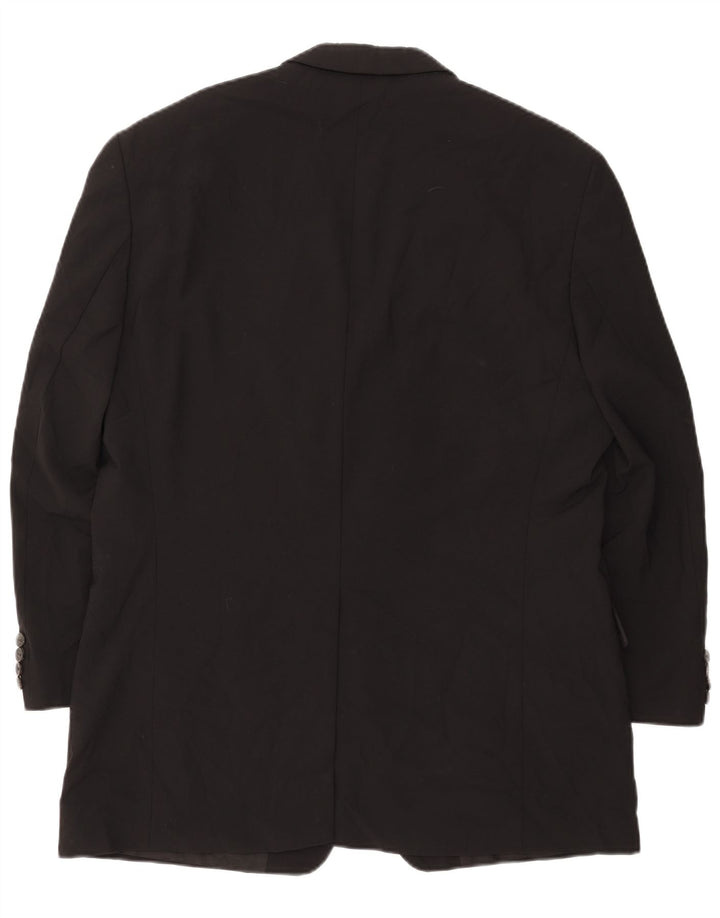 HUGO BOSS Herre 3-knaps blazerjakke EU 54 2XL Sort Uld