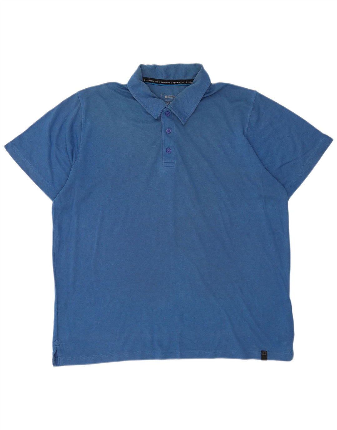 Mountain Warehouse Herre IsoCool Polo Shirt XL Blå Bomuld