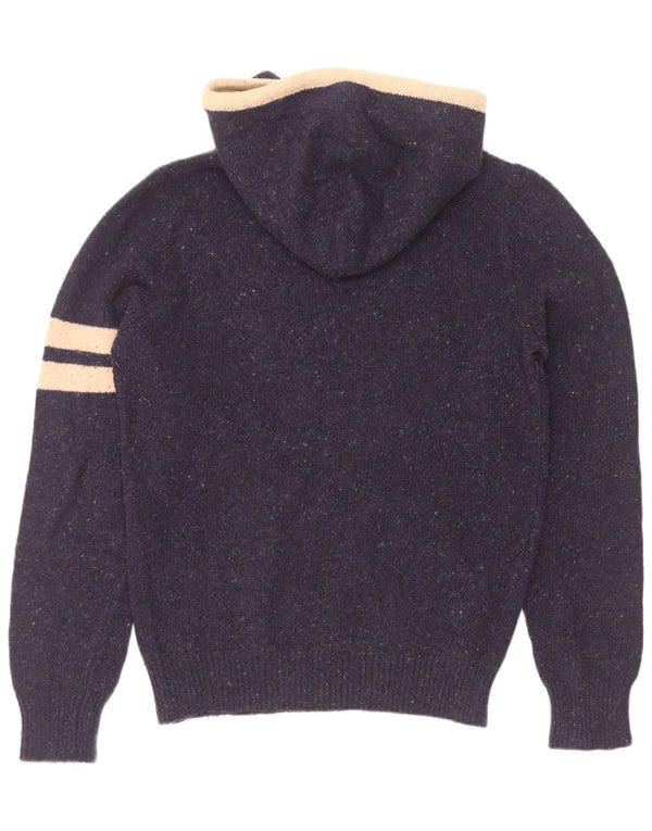Franklin & Marshall Herre grafisk trøje Sweater Large Navy Blue Colourblock