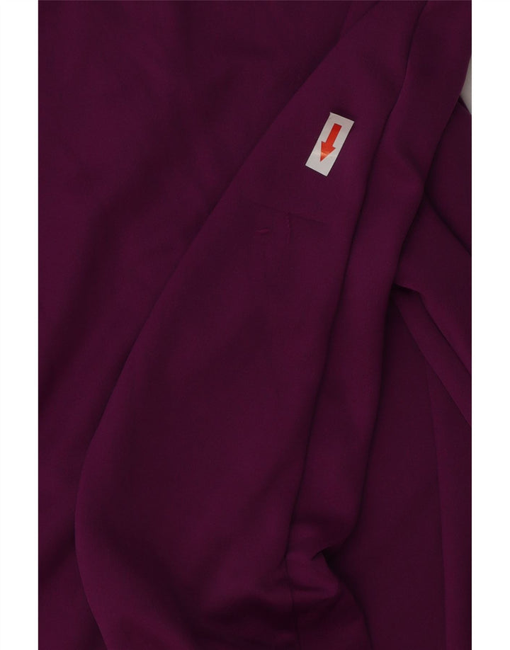 Nike Dame Dri Fit Pullover med lynlås-hals Træningsdragt Top UK 10 Lille Lilla
