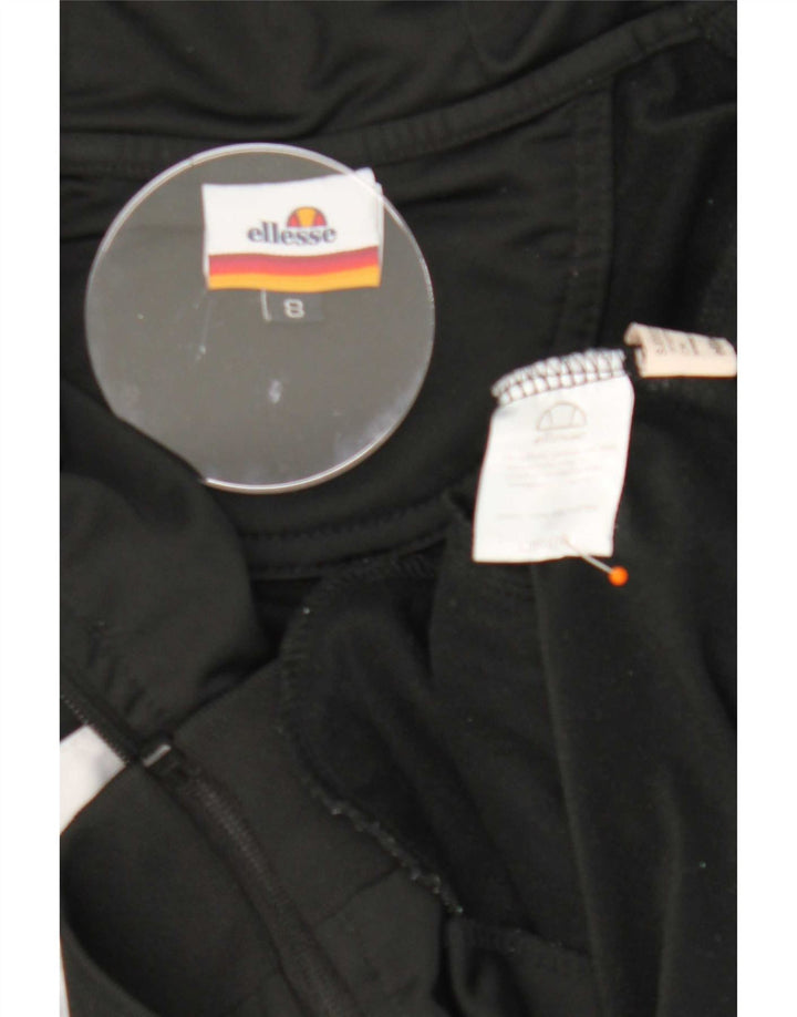 Ellesse Dame Hættetrøje Sweater UK 8 Small Black Colourblock Polyester