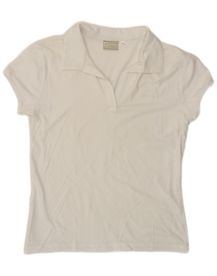 Kappa Dame Polo Shirt UK 18 XL Hvid