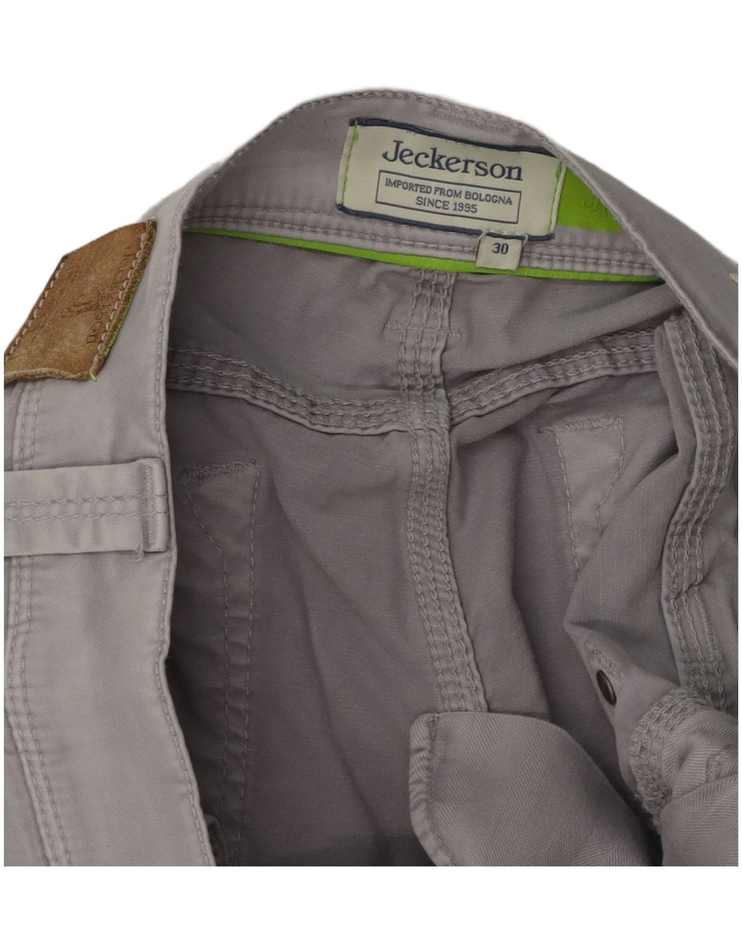 JECKERSON Womens Slim Casual Trousers W30 L32 Grey