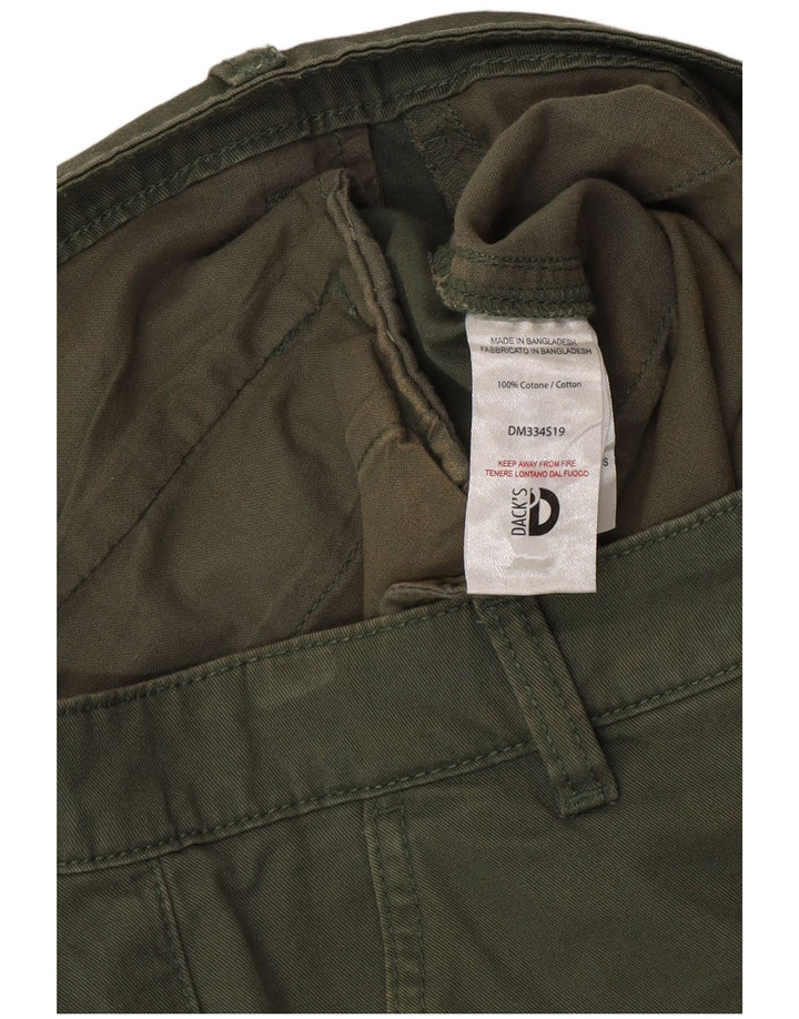 Dacks herre Regular Fit Chino Shorts IT 46 Small W30 Green Cotton