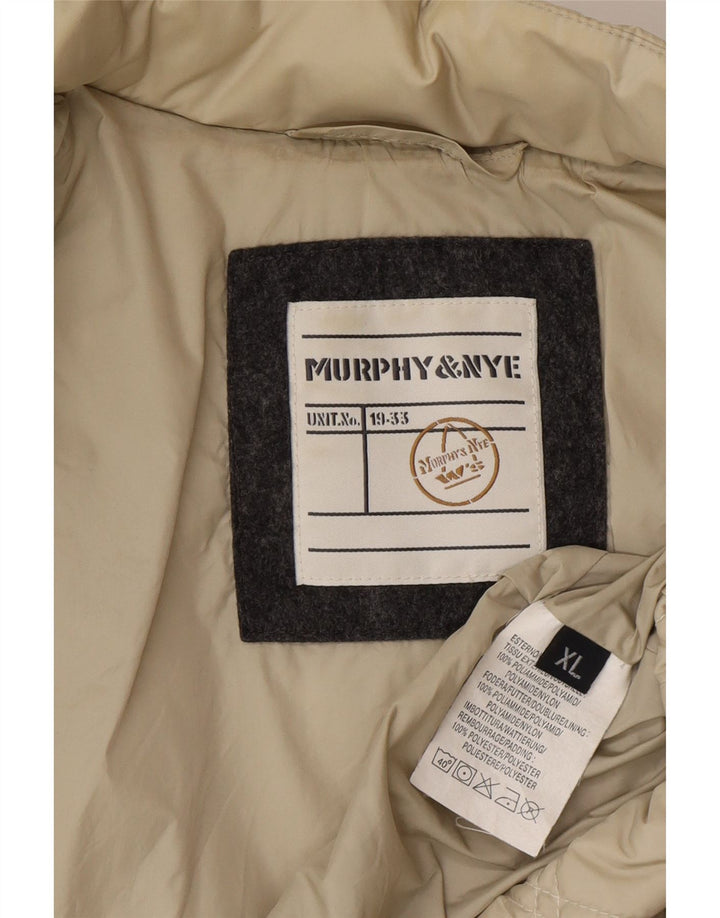 Murphy & Nye Quiltet jakke til kvinder UK 18 XL Beige Polyamid