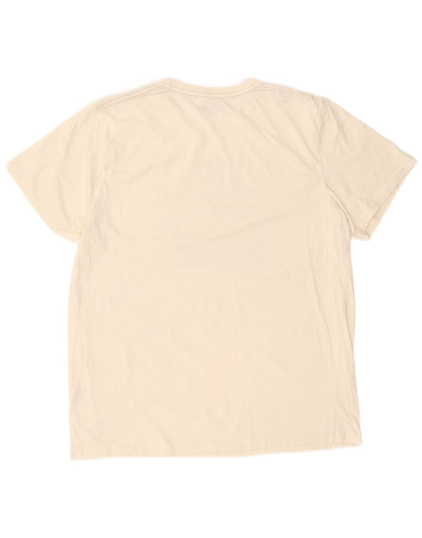 Saltrock Herre Grafisk T-Shirt Top XL Hvid Bomuld