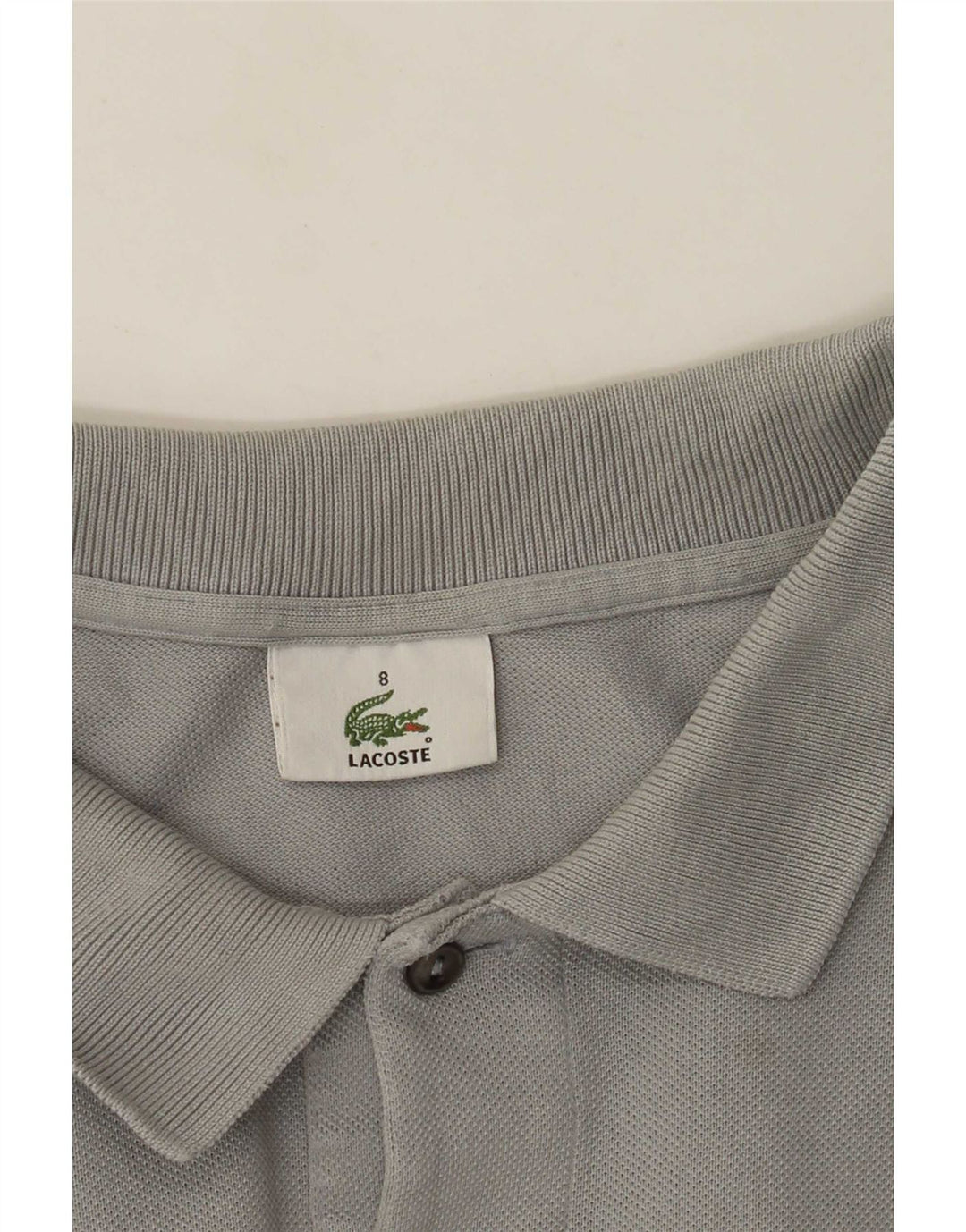 Lacoste Langærmet Polo Shirt til mænd Størrelse 8 3XL Grå