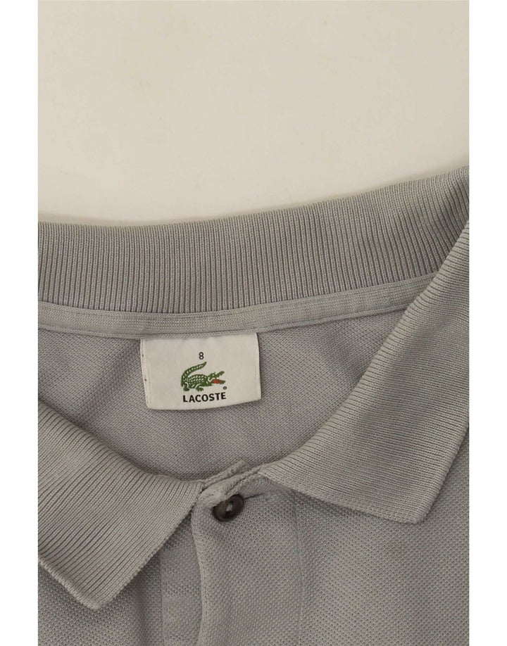 Lacoste Langærmet Polo Shirt til mænd Størrelse 8 3XL Grå